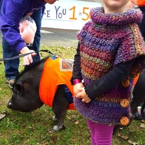 Handmade sweater poncho